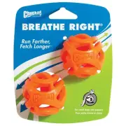 Chuckit Breathe Right Fetch Ball Dog Toy Small 2 pack