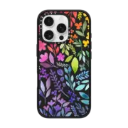 iPhone 16 Pro Impact Case MagSafe Compatible Floral Rainbow