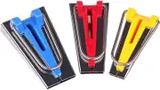 jojofuny Complete Bias Tape Maker Kit 3 Sizes Bias Tape Makers for Quilting Sewing Tools Quilting Supplies