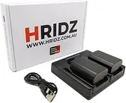 [Hridz] NP-FZ100 Replacement 2 Battery and Dual Charger Set for Sony NP-FZ100, Work with Sony Alpha 9, Sony A9, Sony Alpha 9R, Sony A9R, Sony Alpha 9S, Sony A9S, Sony A7RIII A7R3, Sony a7 iii Cameras