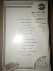 Wilton 50ct Trousse invitation kit. B26