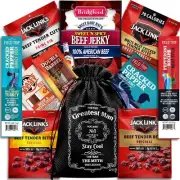 Beef Jerky Gift Baskets For Men - Dad Gifts, Birthday Gifts For Men Who Have ...