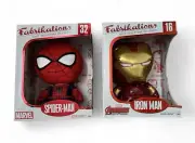 Marvel Collector Corps 2016 Fabrikations 6" Spider-Man & Iron Man Plush Toys