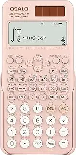 [OSALO] Scientific Calculator 417 Function 2 Line 10+2 Digits Written Display Solar Calculators (OS 991ES Plus 2nd Edition Pink)