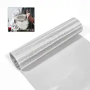NSKONGDODO 304 Stainless Steel 120 Mesh Fine Screen Metal Mesh, 12 x 40 Inch, Silver