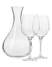[Krosno] Harmony 3 Piece Wine Set Gift Boxed in Clear