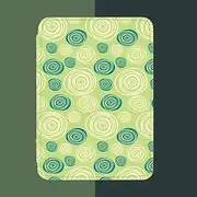 All-New Kindle (2022 Release) | The lightest and Most Compact Kindle, Now with a 6", 300 ppi high-Resolution Display and Double The Storage,Kindle case/Cyan Abstract Circles Pattern,Color,Kindle 11t