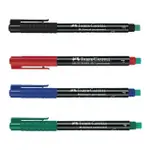 【FABER-CASTELL】輝柏 全能油性萬用筆 F 黑/藍/紅/綠色10支入/ 盒 151399/151351/151321/151363