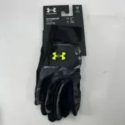 Under Armour UA Clean Up Youth Medium Baseball Batting Gloves 1365471 Blk Camo