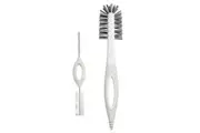 2pc Boon Trip 27cm 18cm Baby Feeding Bottle Nipple Cleaning Brushes Set Grey