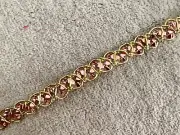 Pink & Gold 3/8" Gimp Trim Upholstery Crafts Sewing Lampshades Sold By Yard