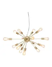 [Sarantino] 15-Light Sputnik Chandelier in Brass Finish
