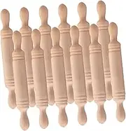 ULTECHNOVO 12Pcs Mini Rolling Pin for Dollhouse Decor Fine Workmanship Tiny Rolling Pins Smooth Surface Safe for Micro Landscaping Creative Play