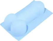 1 Pc Pink/grey Novelty Women Men Genital Shape Hard Candies Desserts Mold Silicone Fondant Cake Decor Baking Tools Blue A One Size-YKY416