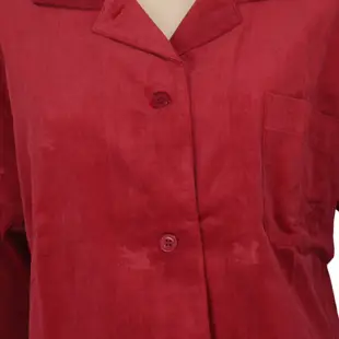 BURBERRY戰馬LOGO純棉保暖家居服套裝(紅色)085123-5