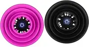 IWOWHERO Hair Blow Dryer Diffuser Set 2pcs Silicone Diffuser Nozzles Heat Protecting Styling Aid for Hair Types