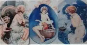 Swap cards Modern playing card back set of 3 Stunning Ladies