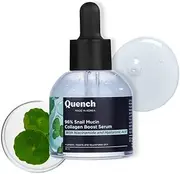 Quench 96% Snail Mucin Collagen Boost Serum With Niacinamide & Hyaluronic Acid |72 Hours Hydration|Formulated & Made In Korea | Dewy Soft & Plump Skin | Prevents Early Signs Of Ageing (30Ml)
