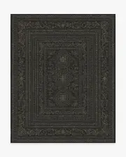 245' x 305' | Machine Washable Runner Rug | Kid & Pet Friendly | Indoor Rug | Gisele Soft Black Flatwoven Rug | Ruggable