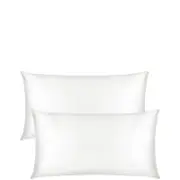The Goodnight Co. Silk Pillowcase Twin Set King Size - White