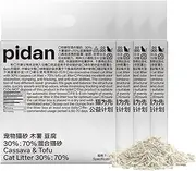 pidan Cassava Cat Litter with Tofu Litter clumping,Odor Control,Plant-Based Natural Ingredients,Ultra Absorbent and Fast Drying,Low Dust,Scented (5.3lb×4bags)