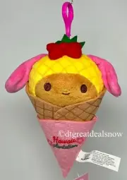 My Melody By Sanrio Dole Plantation Hawaii Exclusive 6" Ice Cream Plush Keychain