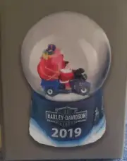 2019 Biker Santa Mini Snowglobe