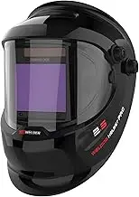 Large Viewing True Color Solar Powered Auto Darkening Welding Helmet with SIDE VIEW, 4 Arc Sensor Wide Shade 4/5-9/9-13 Welder Mask for TIG MIG ARC Grinding Plasma