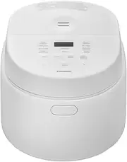 [Panasonic] 10 Cup 1.8L Premium Rice and Multi Cooker with Fuzzy Logic, 24 Hour Timer, Non-Stick Pan and 10 Auto Menus for Rice, Porridge, Bread, Cake, Soup, Slow Cook and More, White (SR-DL184WST)