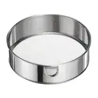 304 Stainless Steel Flour Sifter, 6Inch 40 Mesh Round Sieve Fine Mesh, Silver