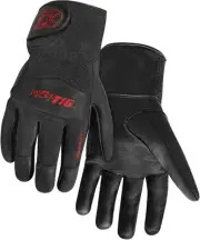 Steiner 0260-X SPS Ironflex TIG Gloves, Black Grain Kidskin Nomex Back Cuff, Ext