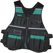 Leefasy Electrician Tool Vest Storage Bag Holder Waterproof Tool Multifunctional Multi Pocket Pouch Organizer for Workshops Carpentry