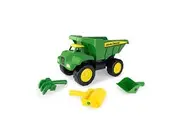 John Deere Big Scoop Sandbox Dump Truck Toy with Loader - Toddler Outdoor Toys and Summer Toys - Oversized Dump Truck Sandbox Toys - Kids Toys Ages 3 Years and Up