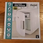 Cooluli Classic 4 Liter Portable Compact Multipurpose Cooler Mini Fridge, New