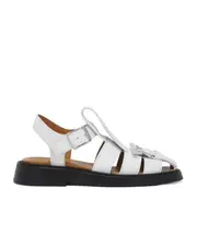 Alexander McQueen T-Bar Cage Sandals 36,37.5,38.5,37,38,39,40 White