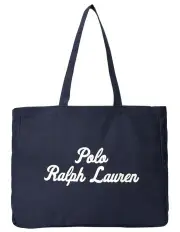 [Polo Ralph Lauren] Embroidered Canvas Tote in Navy