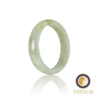 在飛比找momo購物網優惠-【MIRROR 皇宣緣】淡綠飄墨翠翡翠玉鐲（16.5號）(貴