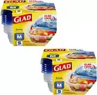 Gladware Entrée Food Storage Containers with Glad Lock Tight Seal | BPA Free