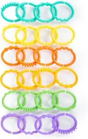 Lots of Links Rings Toys for Stroller or Carrier Seat, BPA-Free, Ages 0 Months