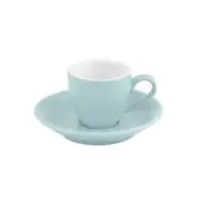 48x Espresso Cup & Saucer Pale Mist Blue 75mL Bevande Cono Expressso Coffee Cups
