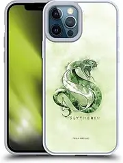 Head Case Designs Officially Licensed Harry Potter Slytherin Deathly Hallows XVI Gel Case [Military Grade Protection] Compatible with Apple iPhone 12 Pro Max