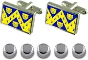 [Select Gifts] Shirt Dress Studs Shropshire County England Flag Cufflinks