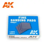 AK-Interactive Fine Sanding Pads #400 Grit (4pcs)