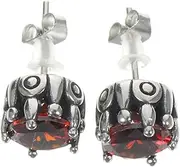 [DEARMAMY] Unique Titanium Earrings Fashionable Men's Studs Decorative Earring Pair