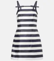 [Rebecca Vallance] Rebecca Vallance Ariadne striped minidress UK 14 multicoloured