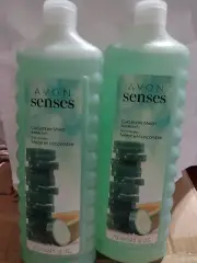 Lot Of 2 Avon Sense Cucumber Melon Bubble Bath New