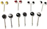 10 Pieces Fruit Picks Eyes Decorative Food Toothpick Kitchen Tableware Shop
