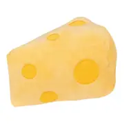 Pet Toy Creative Shape Wear Resistant Attractive Puppy Kitty Toy Cheese Modeling Chew Toy For Home