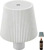 Bottle Lamp Kit for Liquor Bottles, Wireless Wine Bottle Lamp Cordless Rechargeable Touch Table Lamp 3 Color Stepless Dimming for Home,Bar,Camping,Travel (White)