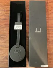 New in Box Dunhill Duke Leather Luggage Tag